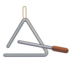 Trójkąt muzyczny - Instrument trójkąt, perkusyjny - Muzyka i rytm
