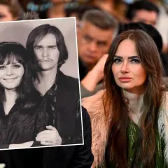 Ania Rusowicz z bratem na starym zdjęciu i współczesna Ania Rusowicz.