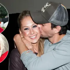 Anna Kournikova i Enrique Iglesias z dziećmi. Urocze maluchy w okręgach, rodzice w czułym uścisku.
