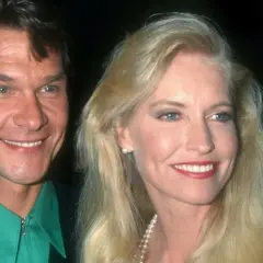 Patrick Swayze z żoną Lisą Niemi. Choć Patrick Swayze dzieci nie miał, jego miłość do żony była wielka.