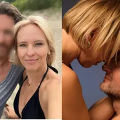 Iwona Rejzner z mężem na plaży i w intymnym uścisku.