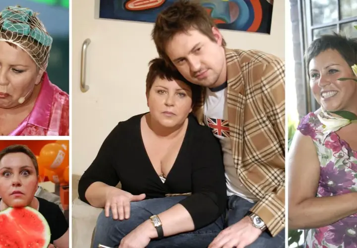 Dorota Wellman, 17 lat temu, w różnych odsłonach: z papierosem, z arbuzem, z ukochanym i z kwiatami.