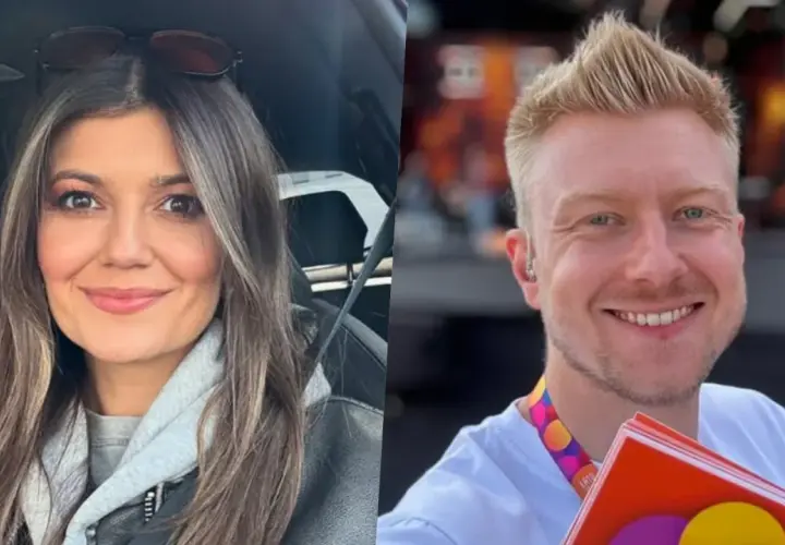 Uśmiechnięta Marta Surnik i jej mąż, z pasją do muzyki, pozdrawiają z festiwalu.