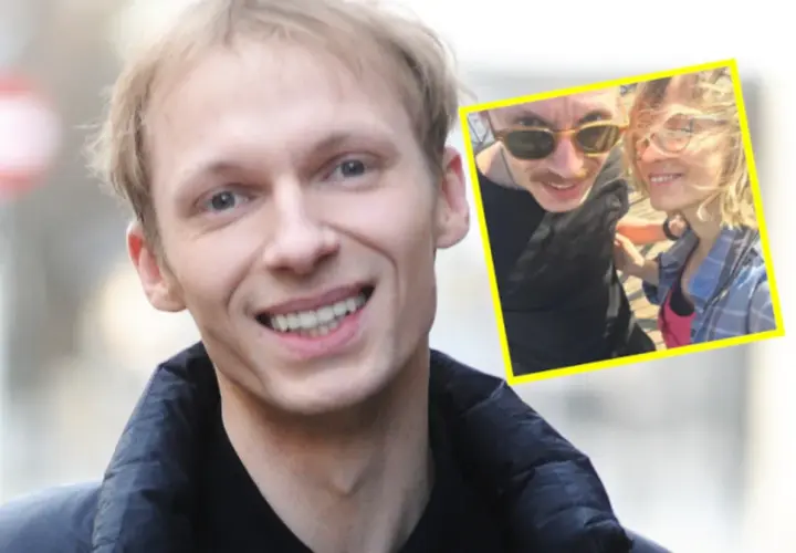 Igor Herbut z żoną na zdjęciu selfie. Uśmiechnięta para w słoneczny dzień.