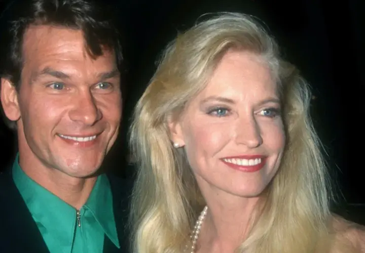 Patrick Swayze z żoną Lisą Niemi. Choć Patrick Swayze dzieci nie miał, jego miłość do żony była wielka.