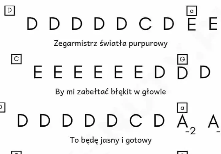 Kompletne akordy do zegarmistrza światła - naucz się grać w 10 minut