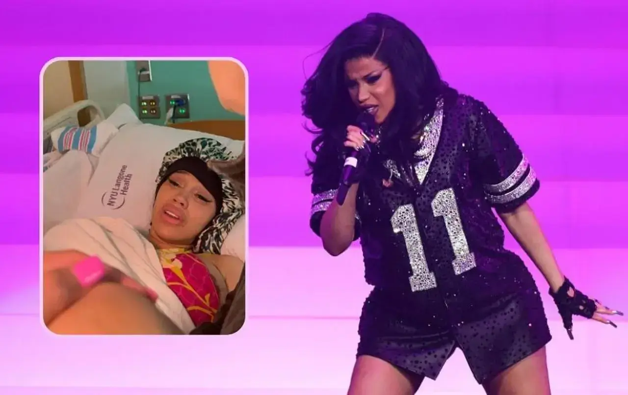 Cardi B w szpitalu po porodzie i na scenie. Jej dzieci to jej największa inspiracja.