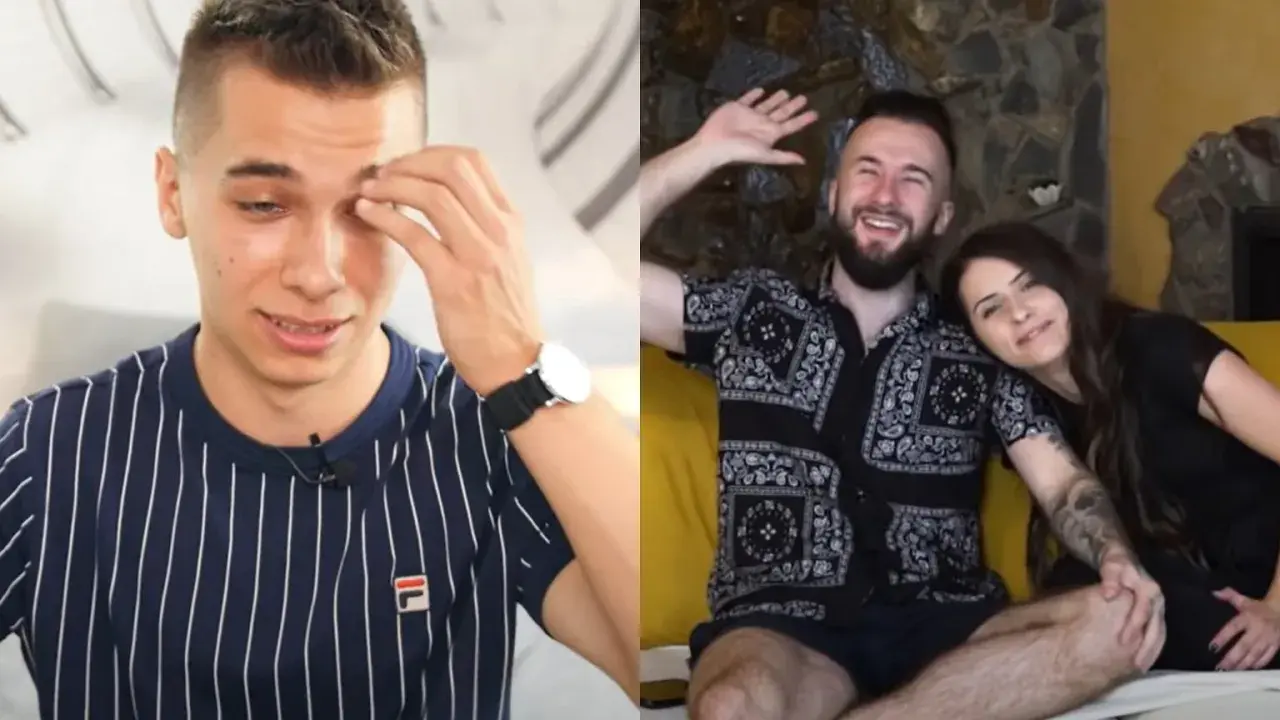 Rozdarty Friz, gdy Kinga zdradza go z innym. Na drugim planie wesoła para.