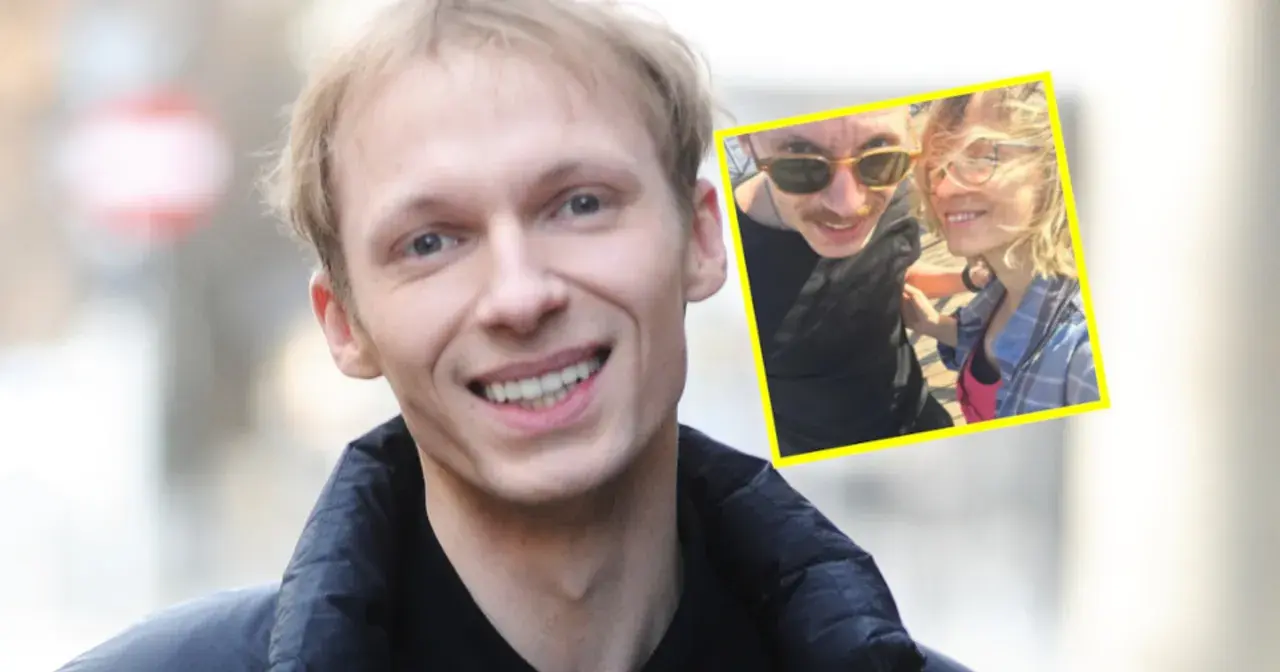 Igor Herbut z żoną na zdjęciu selfie. Uśmiechnięta para w słoneczny dzień.