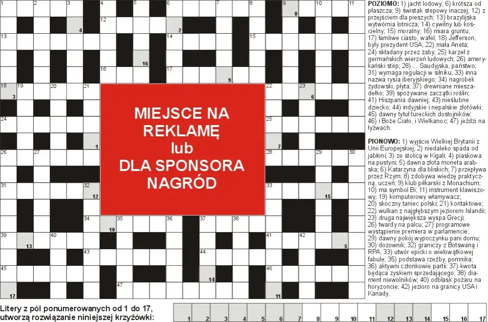 Zdjęcie Filmik reklamowy w TV: rozwiąż krzyżówkę z hasłem spot